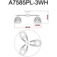 Люстра Artelamp Sansa A7585PL-3WH Прозрачная Белая