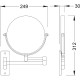 Косметическое зеркало Timo Saona 13076/18 Черное золото