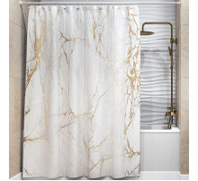 Штора для ванны WasserKRAFT Sauer 180x200 SC-79101 Белая