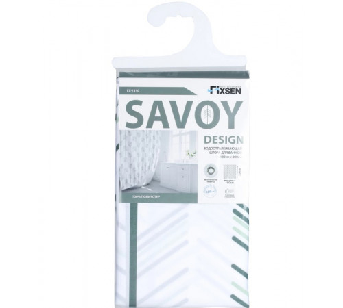 Шторка для ванны Fixsen Savoy FX-1510 200х180 Белая