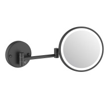 Косметическое зеркало Schein 9346MB с подсветкой Черное матовое