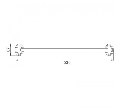 Полотенцедержатель Haiba HB1501-1 Хром