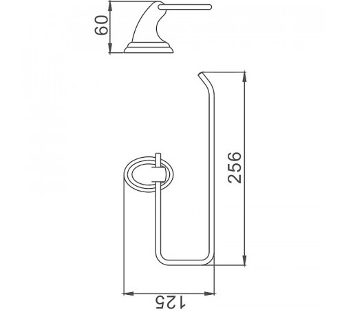 Держатель бумажных полотенец Haiba HB1503-2 Хром