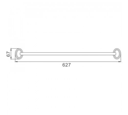 Полотенцедержатель Haiba HB1501 Хром