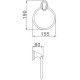 Кольцо для полотенец Haiba HB1504 Хром