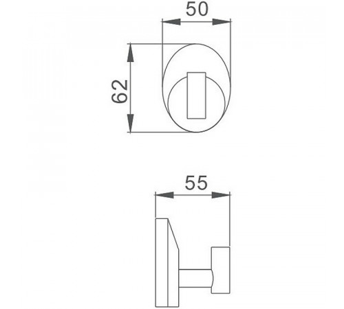 Крючок Haiba HB1605-1 Хром