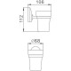 Стакан для зубных щеток Haiba HB1606 Хром