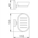 Мыльница Haiba HB1602 Хром