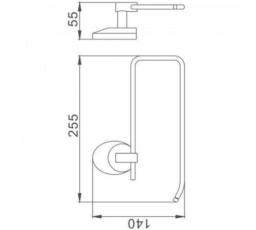 Держатель бумажных полотенец Haiba HB1603-2 Хром