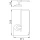 Держатель бумажных полотенец Haiba HB1603-2 Хром