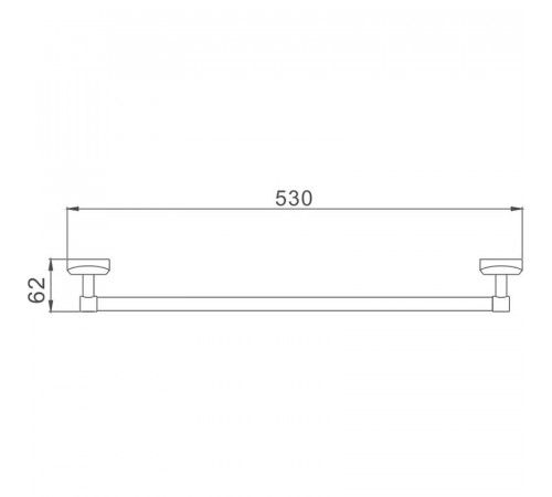 Полотенцедержатель Haiba HB1601 Хром