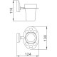 Держатель для зубных щеток Haiba HB1606-1 Хром