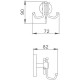 Тройной крючок Haiba HB1705-3 Хром