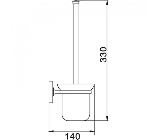 Ершик для унитаза Haiba HB1710 Хром