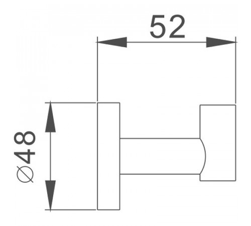 Крючок Haiba HB1705-1 Хром