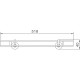 Стеклянная полка Haiba HB1707-1 Хром