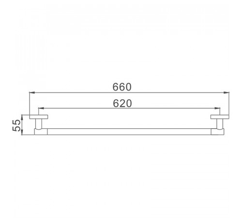 Полотенцедержатель Haiba HB1701-1 Хром