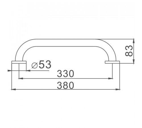 Поручень Haiba HB1718 Хром