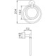 Кольцо для полотенец Haiba HB1704-1 двойное Хром