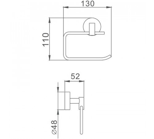 Держатель туалетной бумаги Haiba HB1703-3 Хром