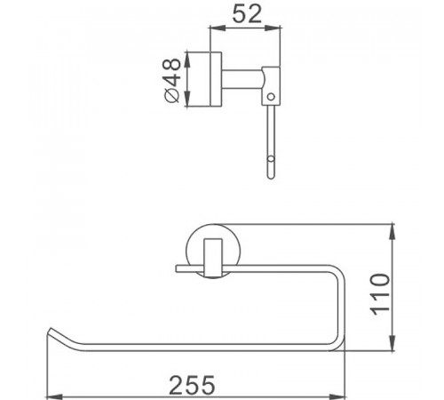 Держатель бумажных полотенец Haiba HB1703-2 Хром