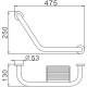 Поручень с мыльницей Haiba HB1719 Хром