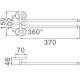 Полотенцедержатель Haiba HB1912 поворотный Хром