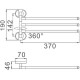 Полотенцедержатель Haiba HB1913 поворотный Хром