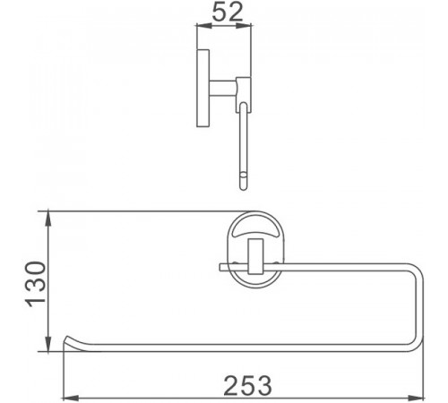 Держатель бумажных полотенец Haiba HB1903-2 Хром