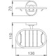 Мыльница Haiba HB1902-1 Хром