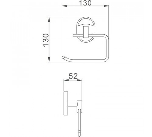 Держатель туалетной бумаги Haiba HB1903-3 Хром