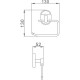 Держатель туалетной бумаги Haiba HB1903-3 Хром