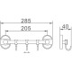 Вешалка для полотенец Haiba HB1915-3 Хром