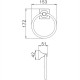 Кольцо для полотенец Haiba HB8504 Хром