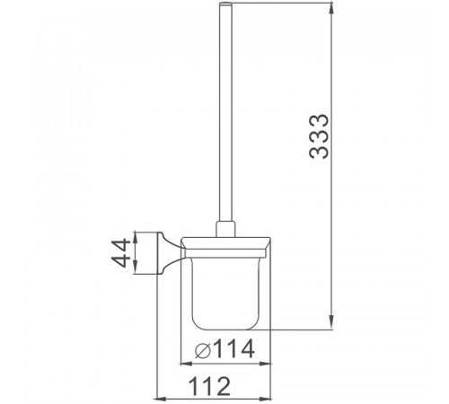 Ершик для унитаза Haiba HB8510 Хром