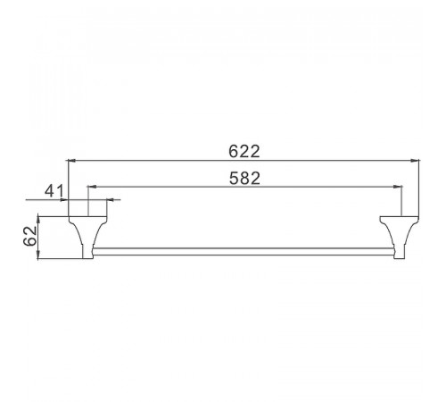 Полотенцедержатель Haiba HB8501 Хром