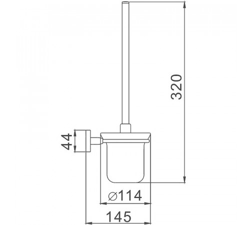 Ершик для унитаза Haiba HB8610 Хром