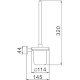 Ершик для унитаза Haiba HB8610 Хром