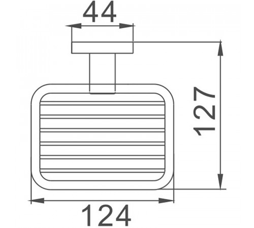 Мыльница Haiba HB8602-1 Хром