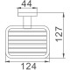 Мыльница Haiba HB8602-1 Хром