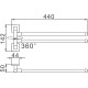 Полотенцедержатель Haiba HB8612 поворотный Хром