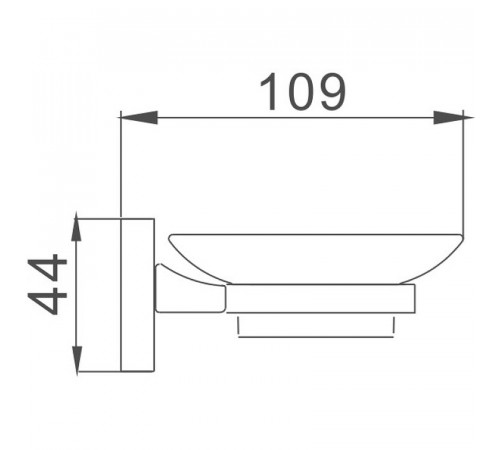 Мыльница Haiba HB8602 Хром