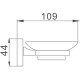 Мыльница Haiba HB8602 Хром