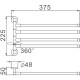 Полотенцедержатель Haiba HB8714 поворотный Черный