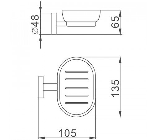 Мыльница Haiba HB8702 Черная