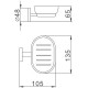 Мыльница Haiba HB8702 Черная