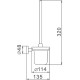 Ершик для унитаза Haiba HB8710 Черный