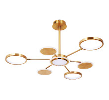 Люстра Artelamp Sienna A1363PL-6PB Полированная медь Белый