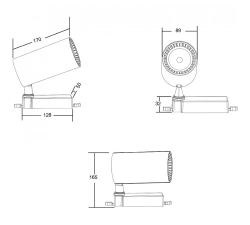 Трековый светильник Maytoni Single phase track system Unity Vuoro TR003-1-36W3K-M-W Белый