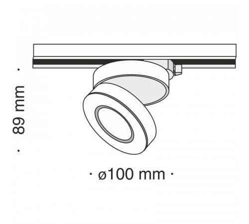 Трековый светильник Maytoni Single phase track system Magic TR006-1-12W3K-B4K Черный